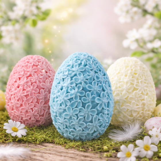 Silikonski kalup za svijeće - jaje 06